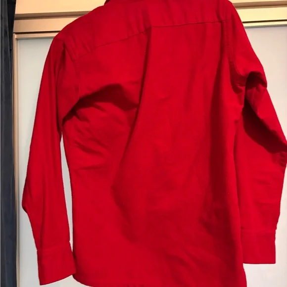 1960s-1970 LL Bean Red Chamois Shirt - Picture 3 of 5